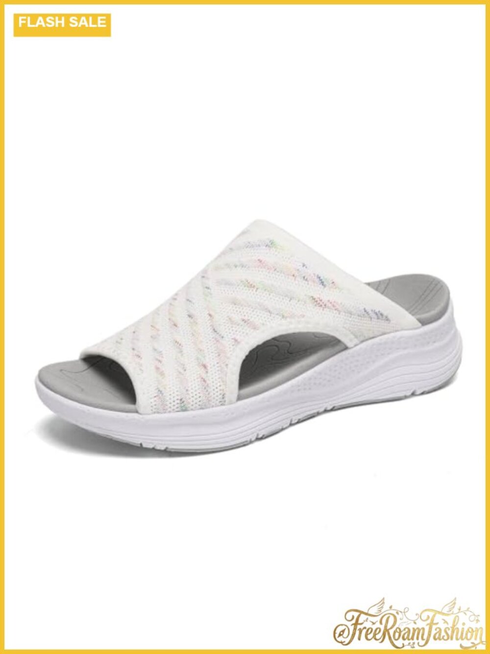 Orthopedic Platform Slide Sandals Arch Support Comfortable Walking Open Toe